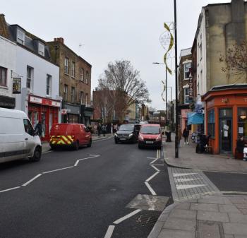 Stoke Newington Church Street at St. Mary's School