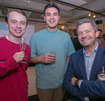 Guests at ZEN event drinking Champagne